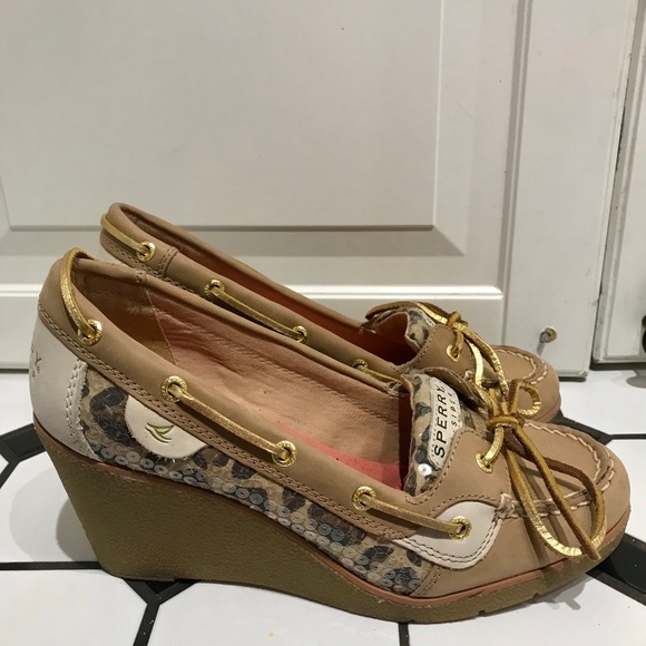 Sperry Top Sider Wedge Size 8 - Picture 3 of 4